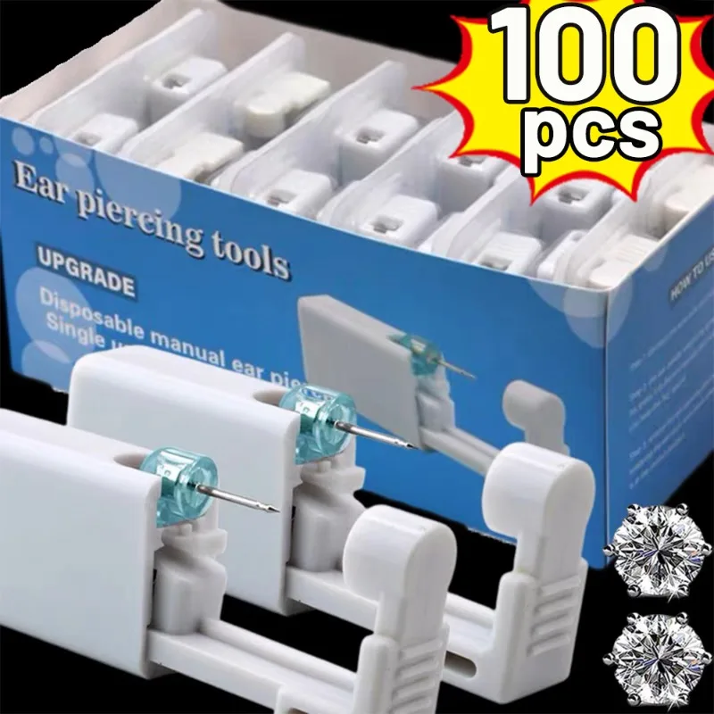 Body Jewelry Lot - Safety Ear Piercing Gun Kit Women