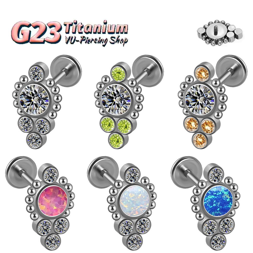 Body Jewelry Implant Grade - ASTM F136 Titanium Sunflower Welded Round