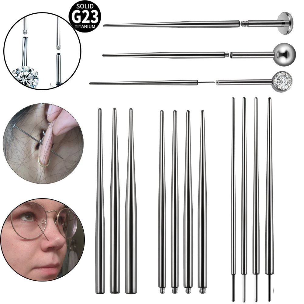 Body Jewelry Threadless - G23 Titanium1Pc Titanium Insertion Pin Taper