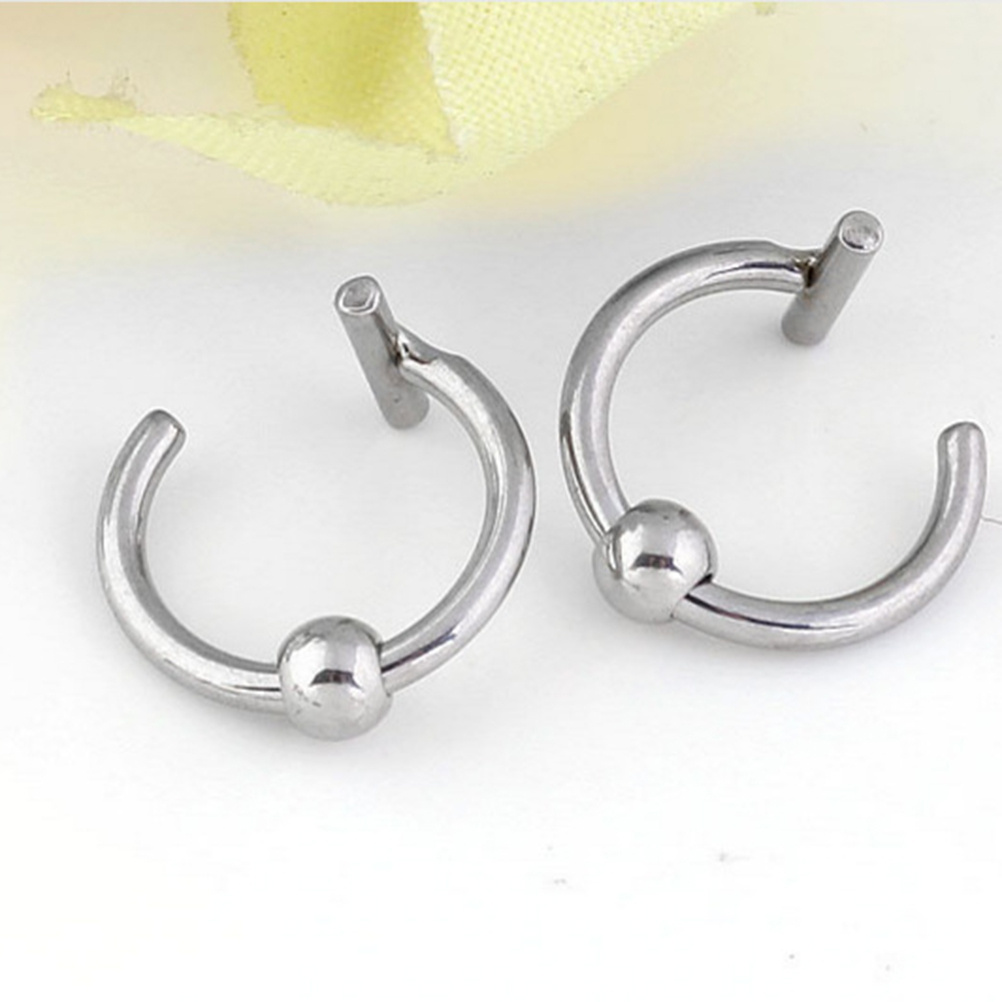 Body Jewelry Hypoallergenic - 4Pcs Stainless Steel Nose Ring C-Shaped