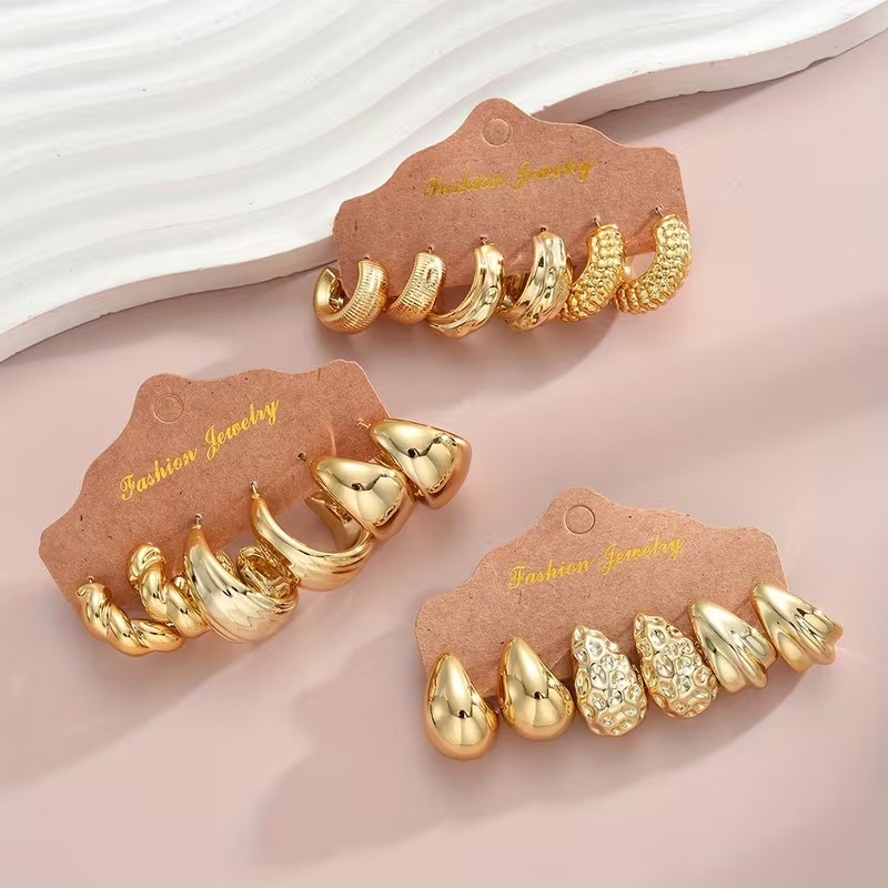 Conch Earring Hoop - Summer Beach Essential Seashell Earring Multipack,