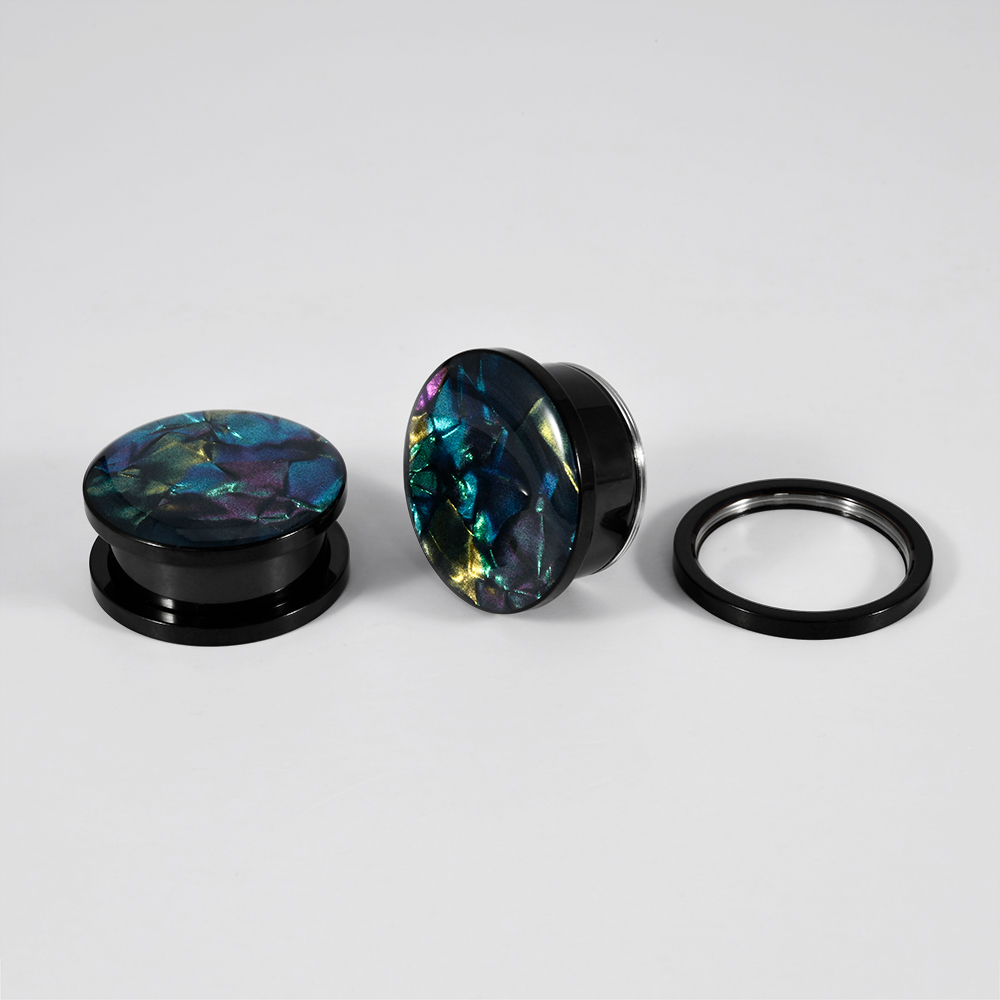1PC Stainless Steel Mix Colors - مراجعة Body Jewelry Ear Plugs وسعره
