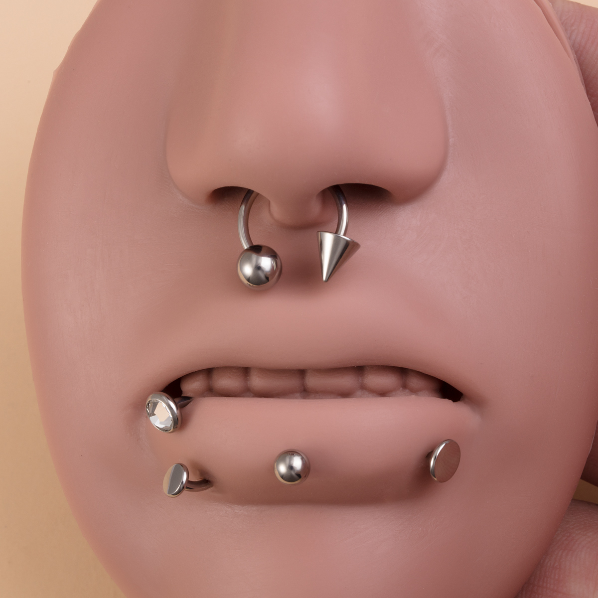 8pcs/Lot ASTM F136 Implantable - مراجعة Body Jewelry Implant Grade وسعره