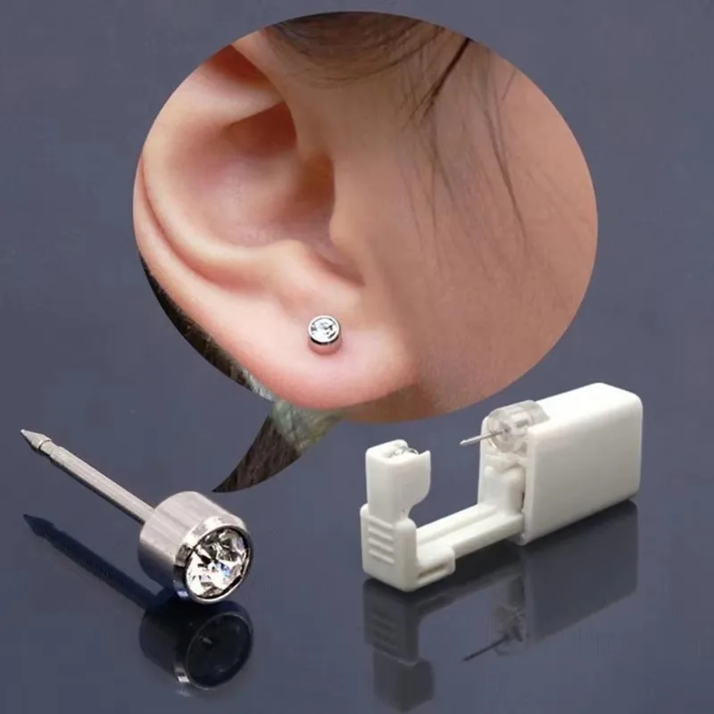 Safety Ear Piercing Gun Kit Wo - مراجعة Body Jewelry Lot وسعره