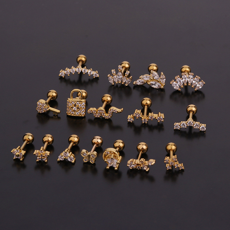 16G Stainless Steel Floral/Sna - مراجعة Body Jewelry Hypoallergenic وسعره