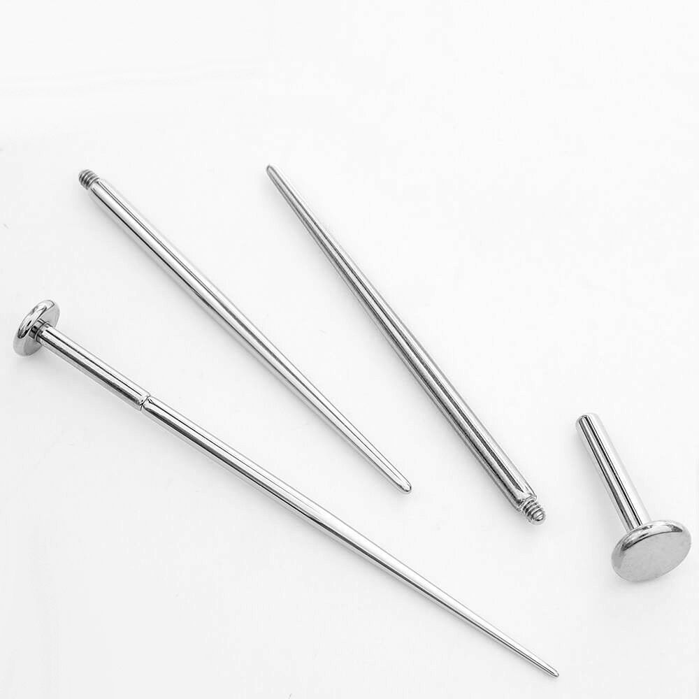2 pcs Stainless Steel Piercing - مراجعة Body Jewelry Threadless وسعره