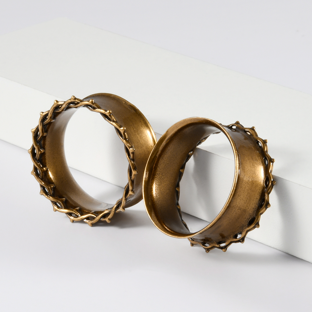 Vintage Round Thistles&thorns  - مراجعة Body Jewelry Threadless وسعره
