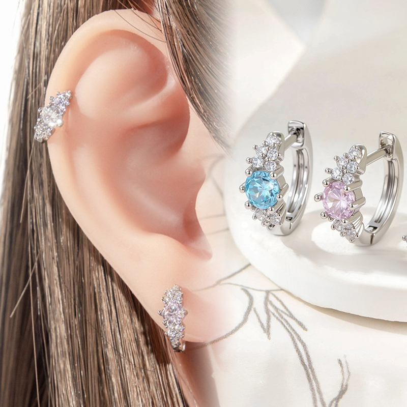 Crystal Cubic Zircon Ear Hoop, - مراجعة Conch Earring Hoop وسعره