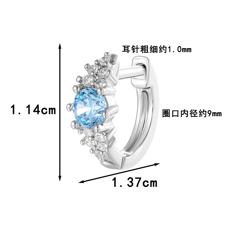 Crystal Cubic Zircon Ear Hoop, - مراجعة Conch Earring Hoop وسعره