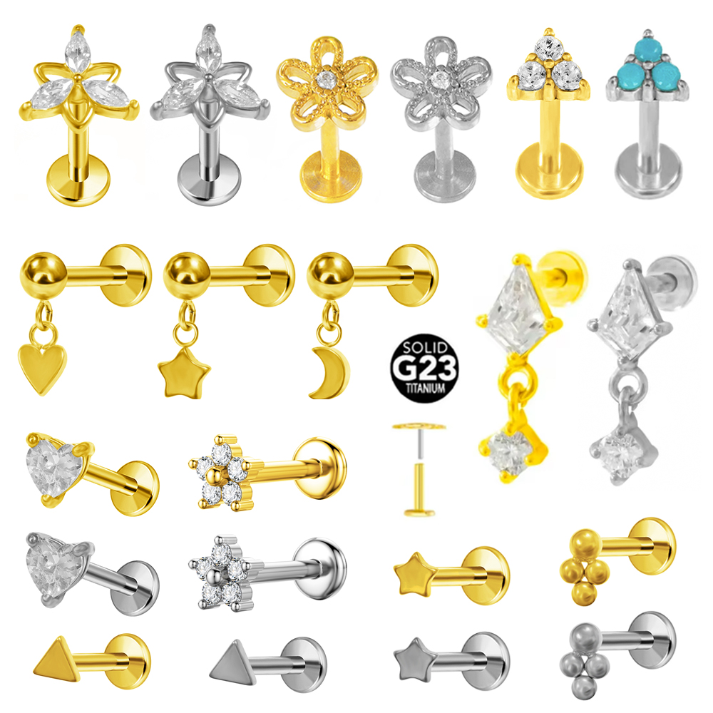ASTM F136 G23 Titanium Pendant - مراجعة Body Jewelry Threadless وسعره