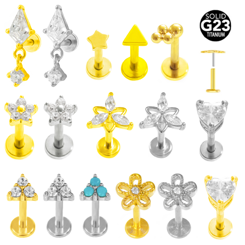 ASTM F136 G23 Titanium Pendant - مراجعة Body Jewelry Threadless وسعره