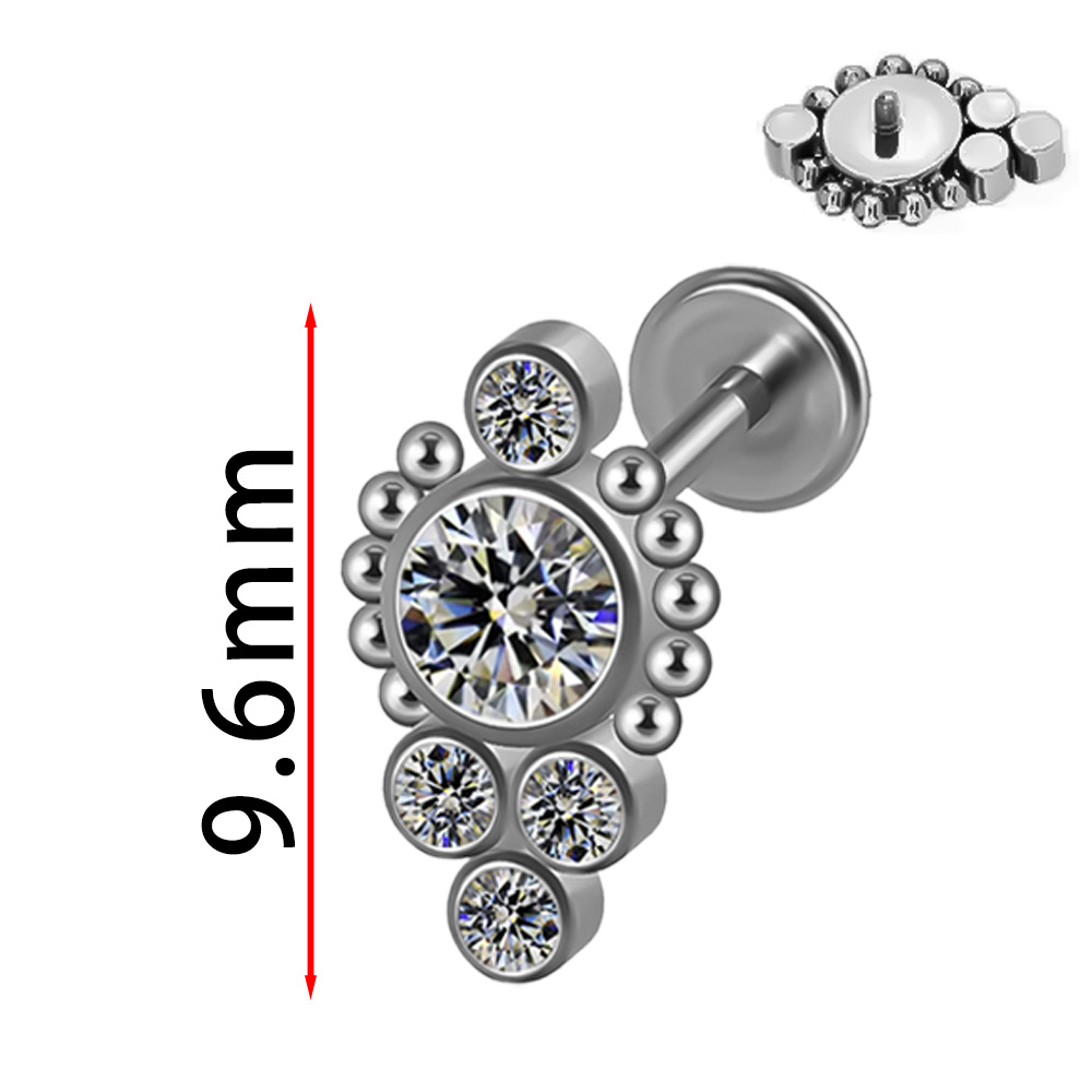 ASTM F136 Titanium Sunflower W - مراجعة Body Jewelry Implant Grade وسعره
