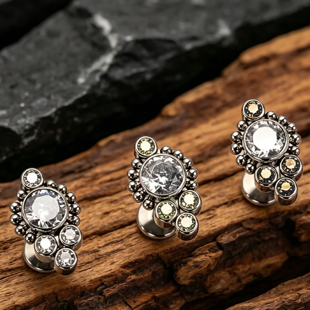 ASTM F136 Titanium Sunflower W - مراجعة Body Jewelry Implant Grade وسعره