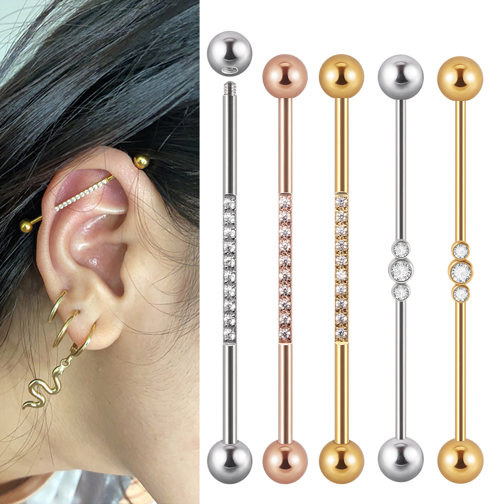 1PC Stainless Steel Industrial - مراجعة Body Jewelry Ear Plugs وسعره