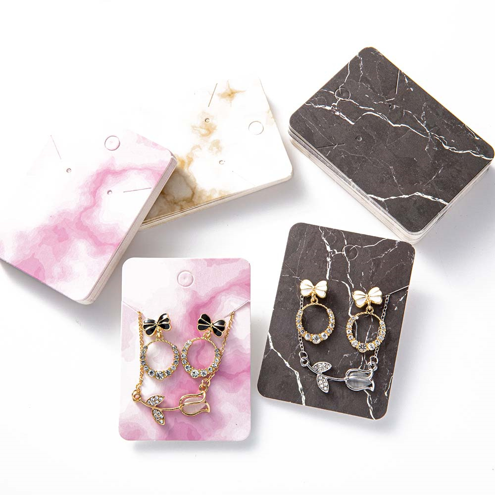 50pcs Marble Earring Display C - مراجعة Body Jewelry Display وسعره
