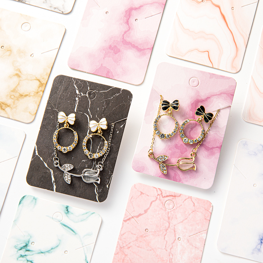 50pcs Marble Earring Display C - مراجعة Body Jewelry Display وسعره
