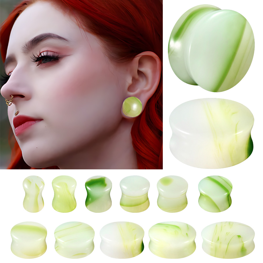 1/2/22PCS Glass&Stone Round Ea - مراجعة Body Jewelry Ear Plugs وسعره