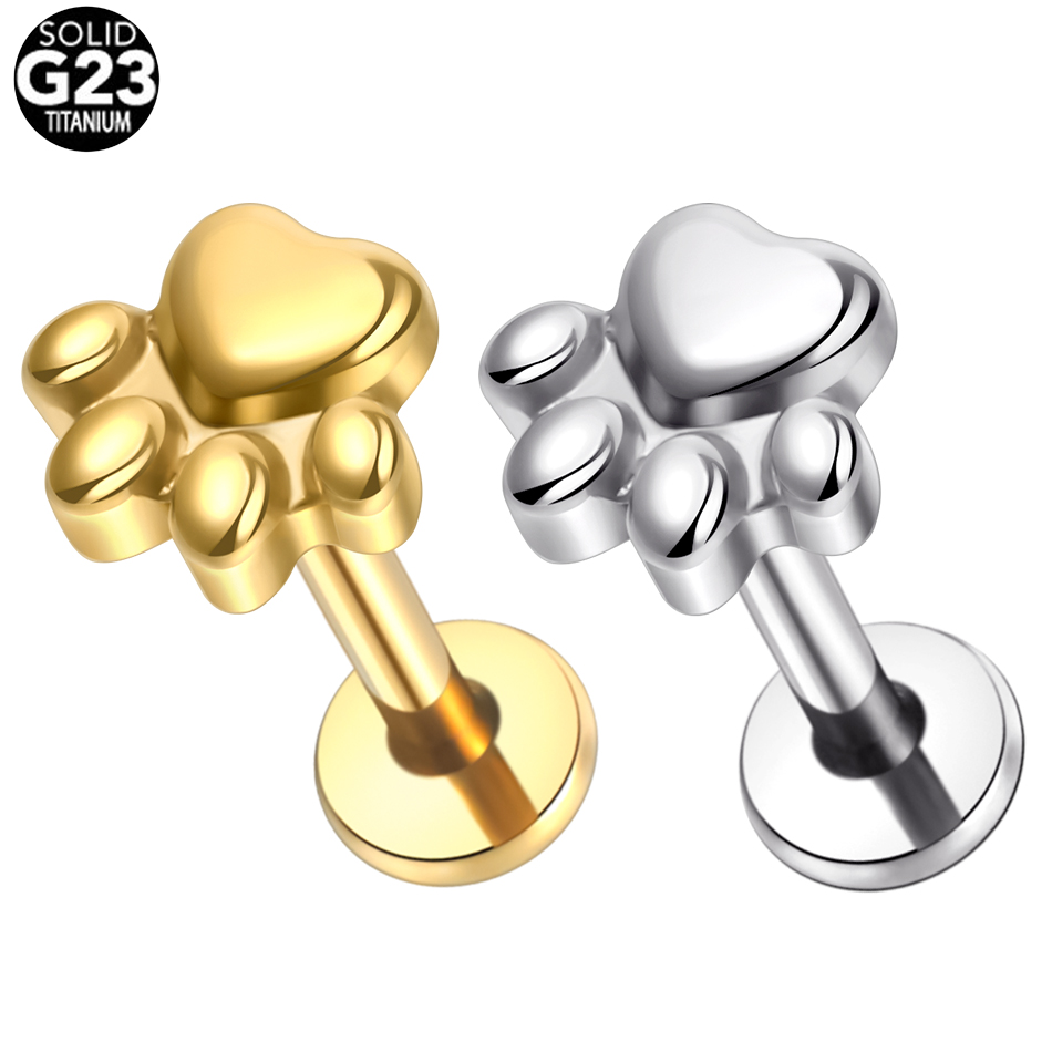 1pcs Implant Grade Titanium Pu - مراجعة Body Jewelry Internally Threaded وسعره