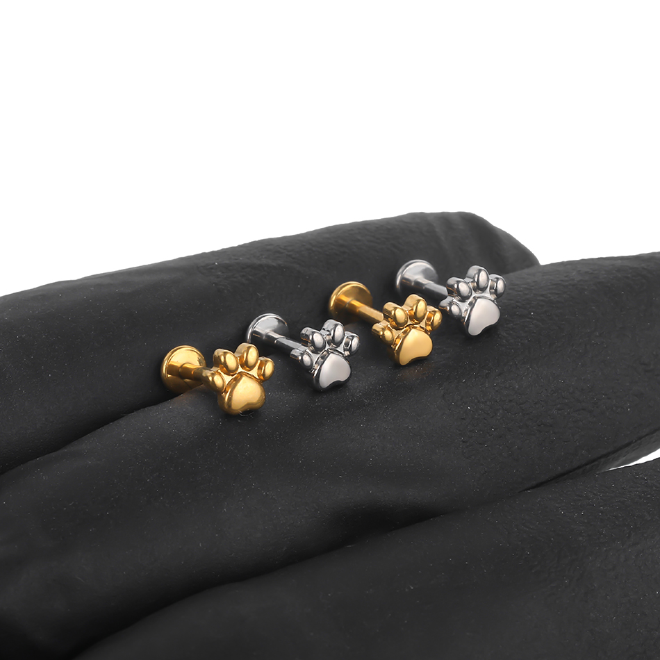 1pcs Implant Grade Titanium Pu - مراجعة Body Jewelry Internally Threaded وسعره