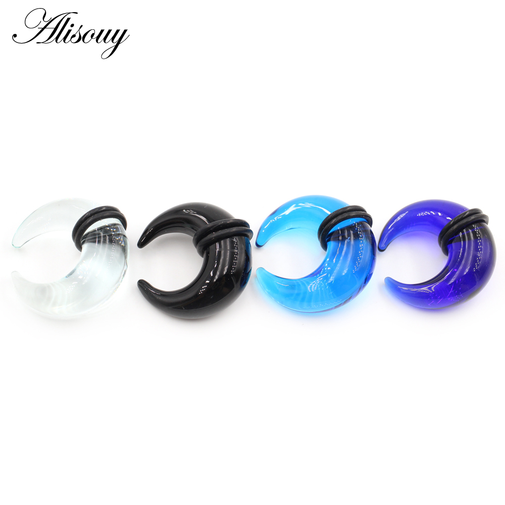 Alisouy 2PCS C Shape Buffalo H - مراجعة Body Jewelry Ear Plugs وسعره