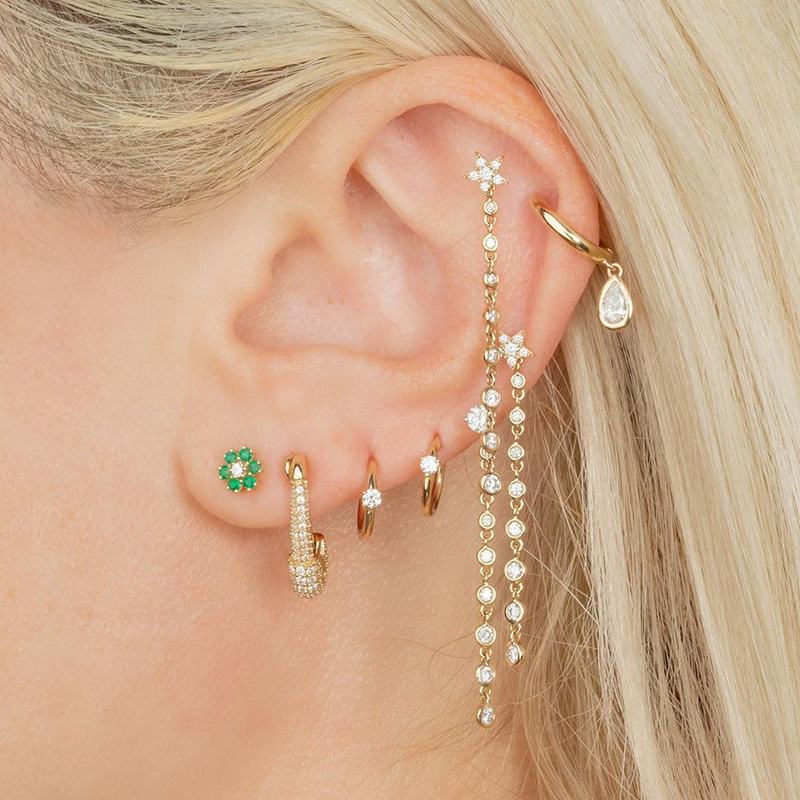 CRMYA Gold Silver Color Circle - مراجعة Conch Earring Hoop وسعره
