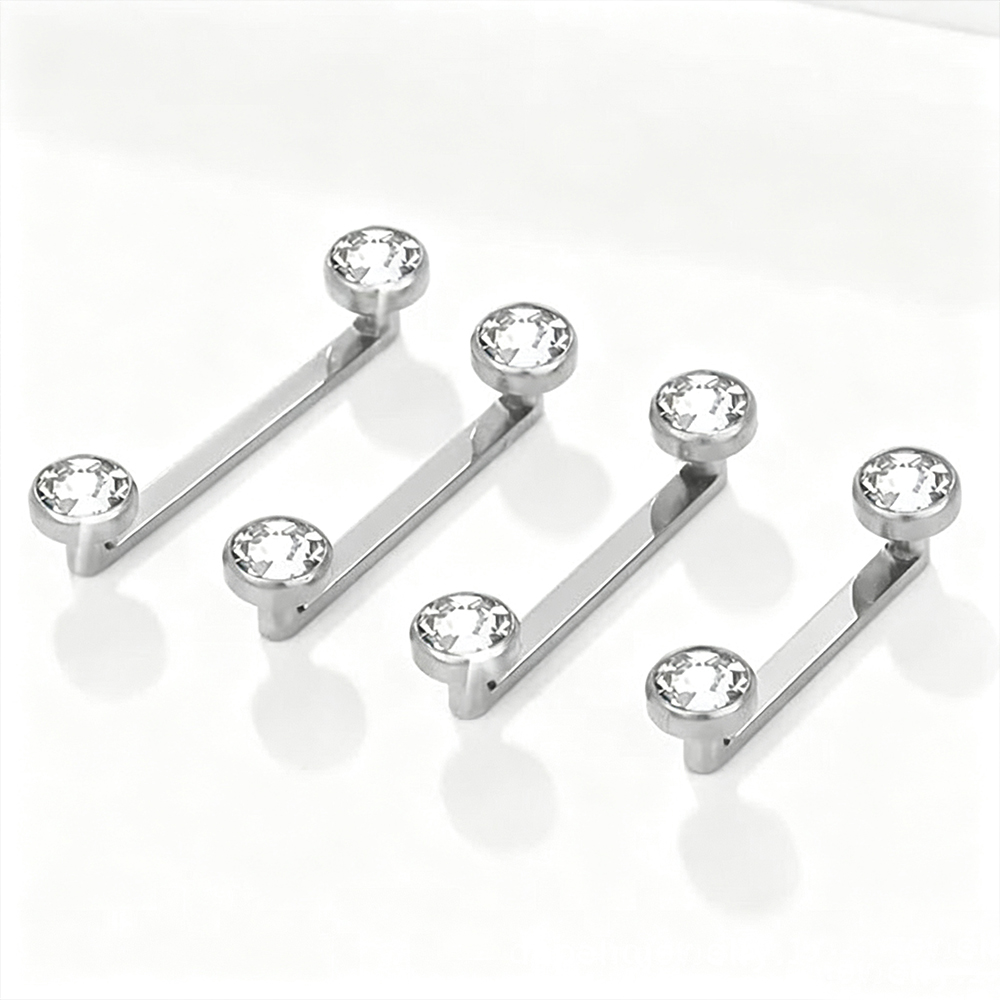 ASTM F136 Titanium CZ Micro De - مراجعة Body Jewelry Internally Threaded وسعره