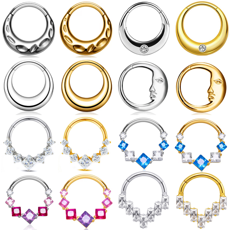 1PC ASTM F136 G23 Titanium Got - مراجعة Conch Earring Hoop وسعره