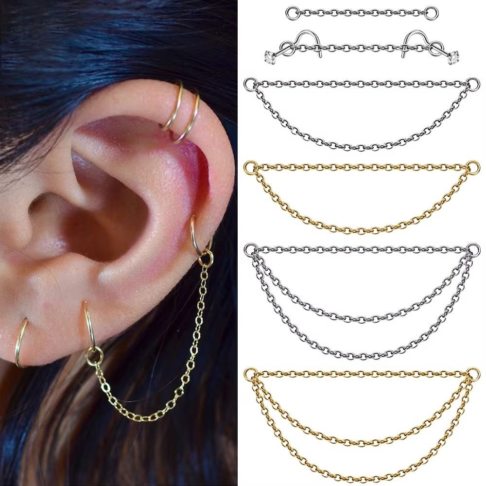 Fashion Titanium Nose Chain Th - مراجعة Body Jewelry And Piercing وسعره