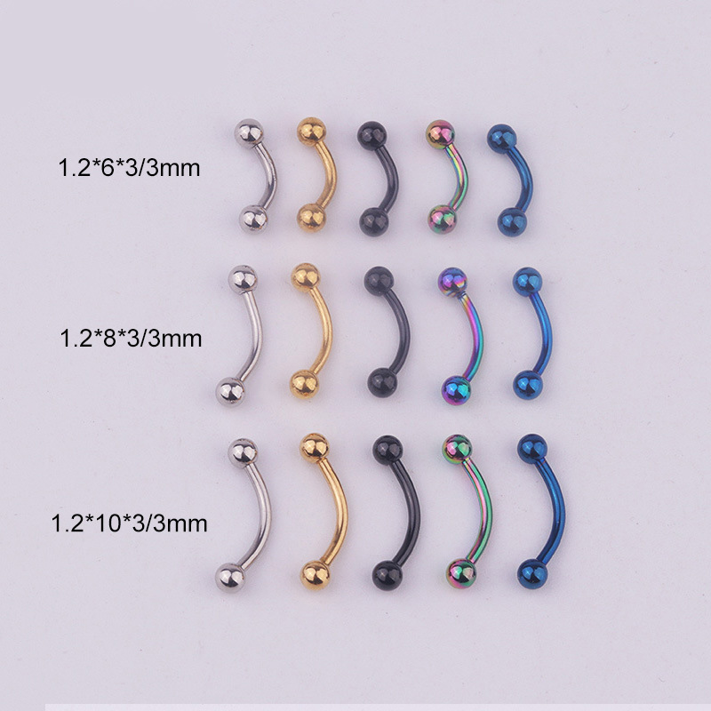 5pcs/lot 16G 316L Stainless St - مراجعة Body Jewelry Lot وسعره