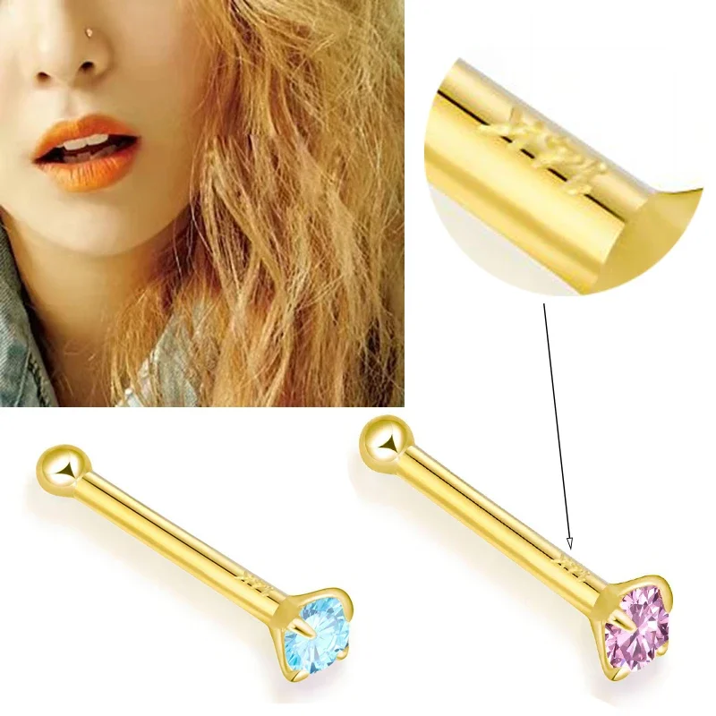 14K Gold Nose Piercing Jewelry - مراجعة Yellow Body Jewelry وسعره
