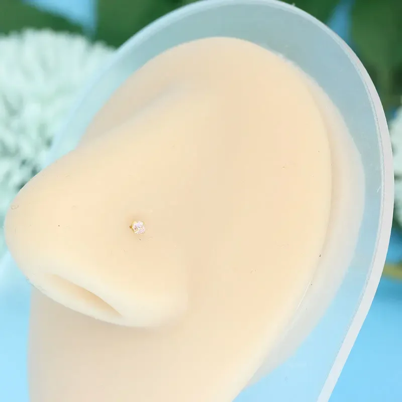 14K Gold Nose Piercing Jewelry - مراجعة Yellow Body Jewelry وسعره