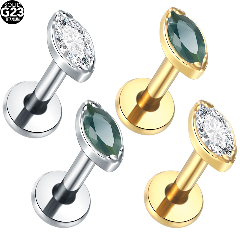 1Pc/5Pcs Titanium Cartilage Ea - مراجعة Body Jewelry Internally Threaded وسعره