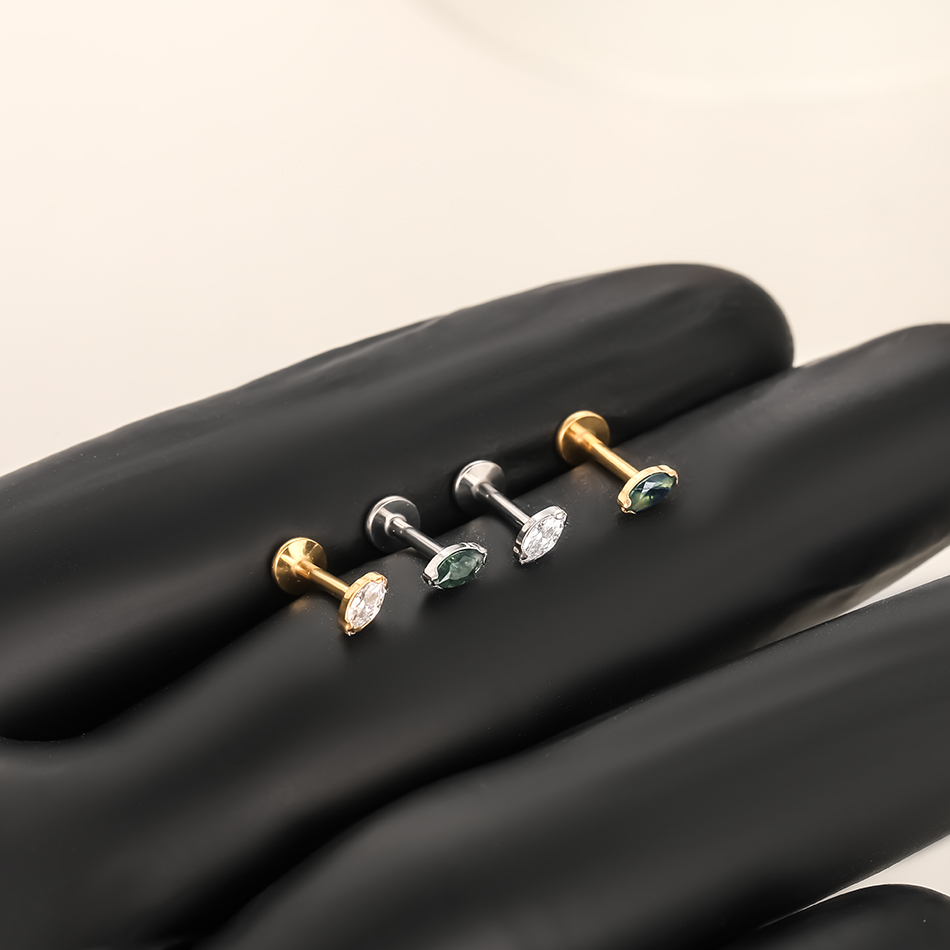 1Pc/5Pcs Titanium Cartilage Ea - مراجعة Body Jewelry Internally Threaded وسعره