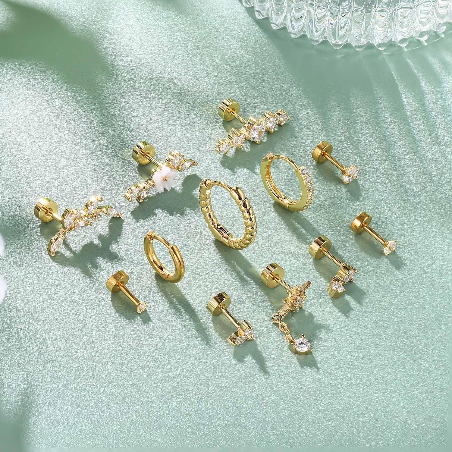 Drperfect 12Pcs Helix Piercing - مراجعة Conch Earring Hoop وسعره