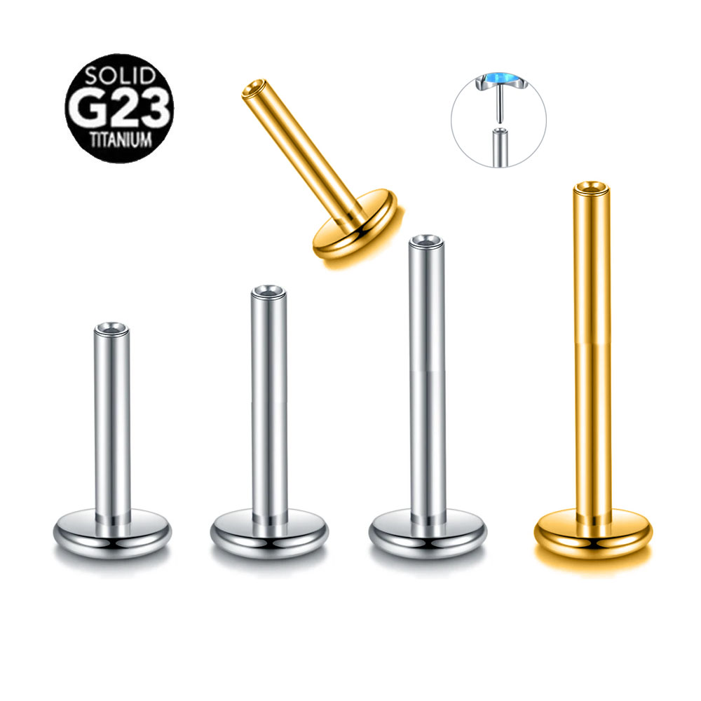 10pcs/Lot ASTM F136 G23 Titani - مراجعة Body Jewelry Threadless وسعره