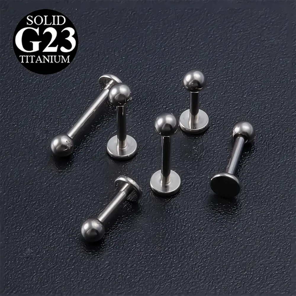 10pcs G23 Titanium Internally  - مراجعة Body Jewelry Internally Threaded وسعره