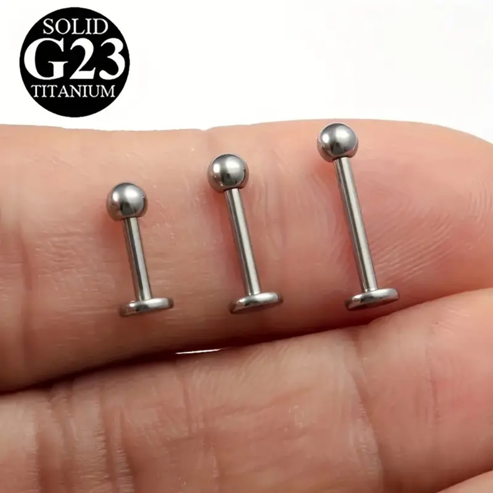 10pcs G23 Titanium Internally  - مراجعة Body Jewelry Internally Threaded وسعره