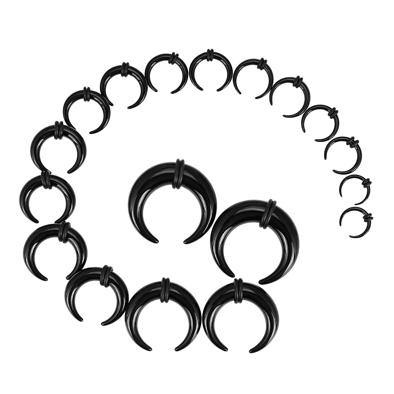 18Pcs Acrylic Septum Pincher T - مراجعة Body Jewelry Ear Plugs وسعره