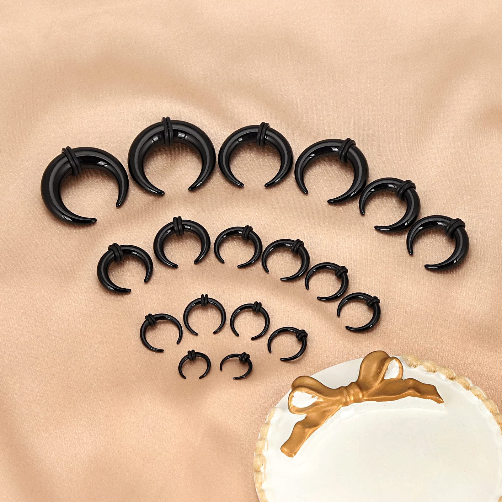 18Pcs Acrylic Septum Pincher T - مراجعة Body Jewelry Ear Plugs وسعره