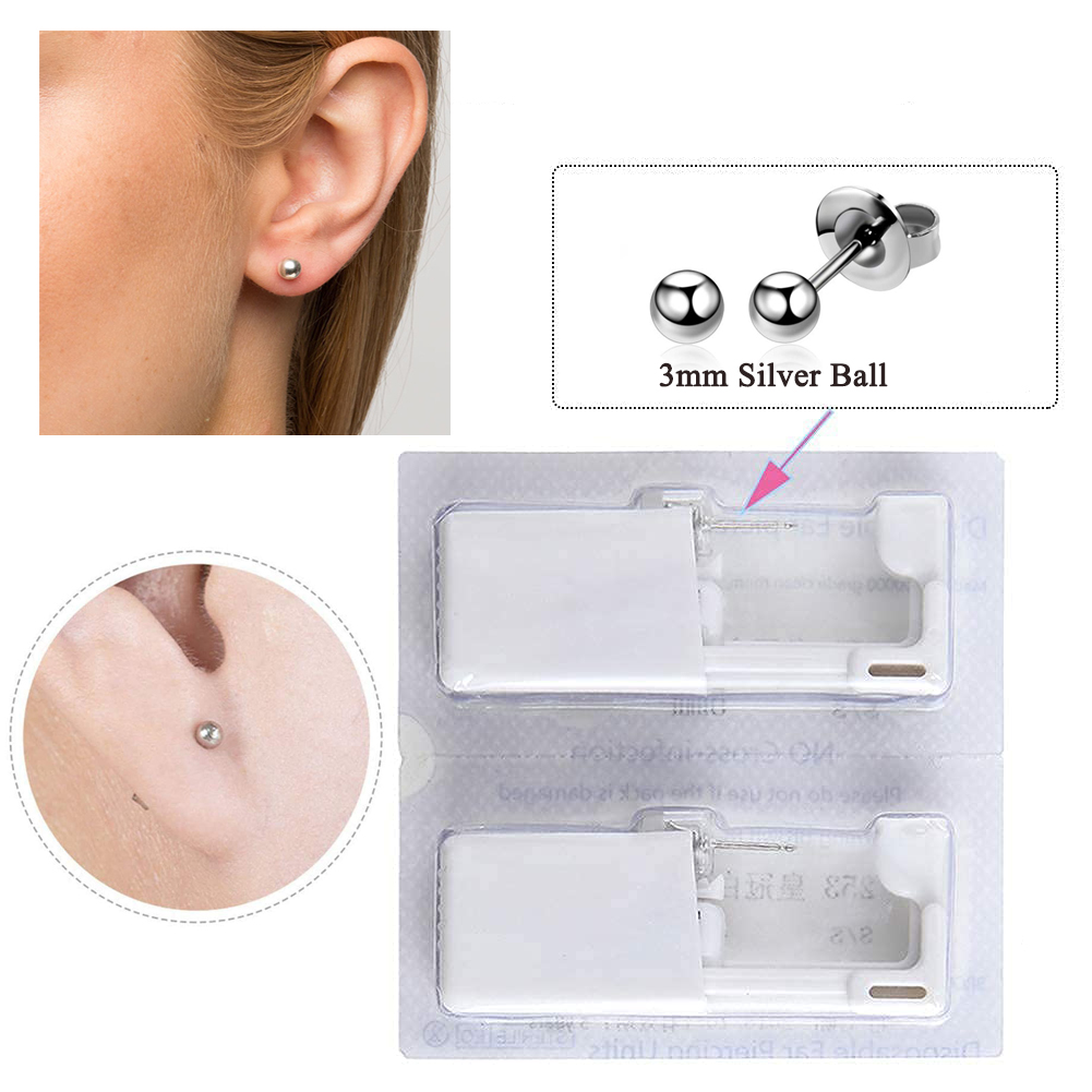1-20Pcs/set Ear Piercing Gun D - مراجعة Body Jewelry Ear Plugs وسعره