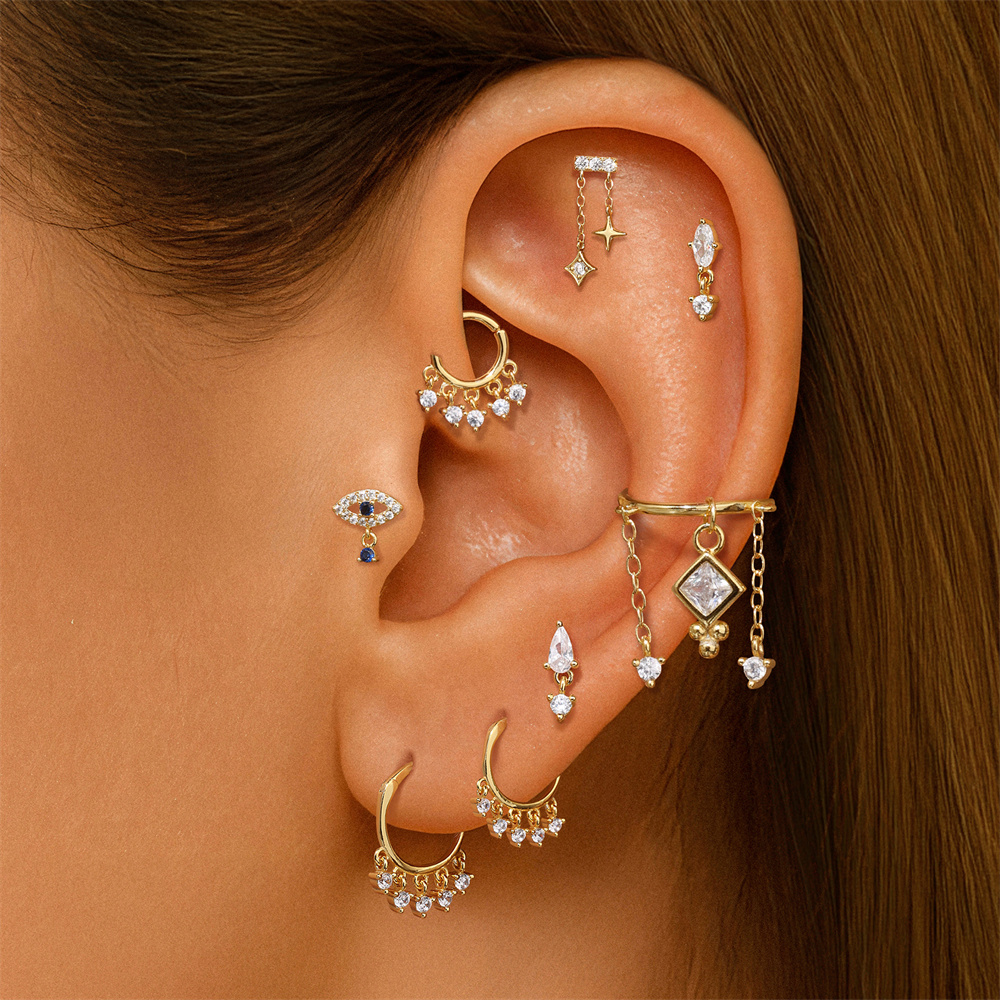 Aide 1pc 925 Sterling Silver D - مراجعة Body Jewelry Flat Back وسعره