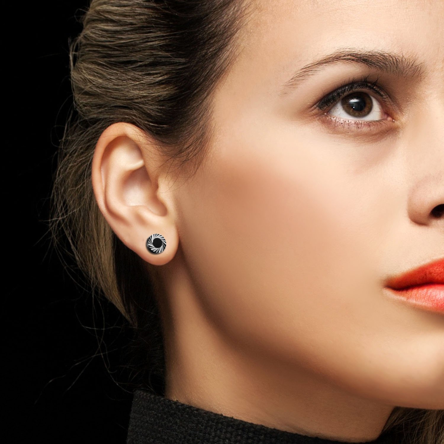 2Pcs/6Pcs Black Stainless Stee - مراجعة Body Jewelry Ear Plugs وسعره