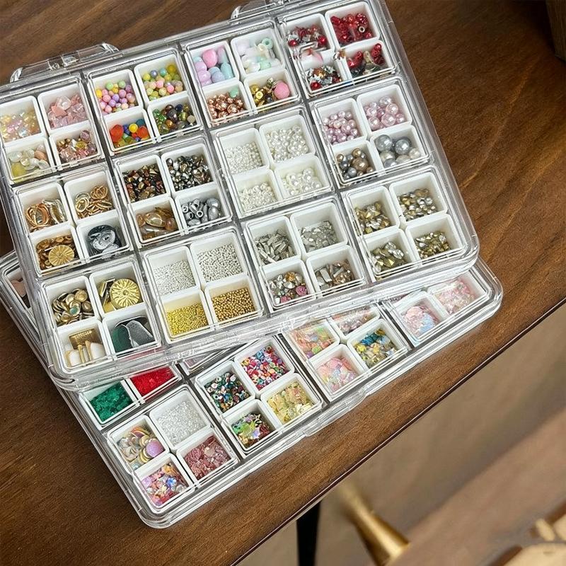 【48Grids Nail Accessories Stor - مراجعة Body Jewelry Display وسعره