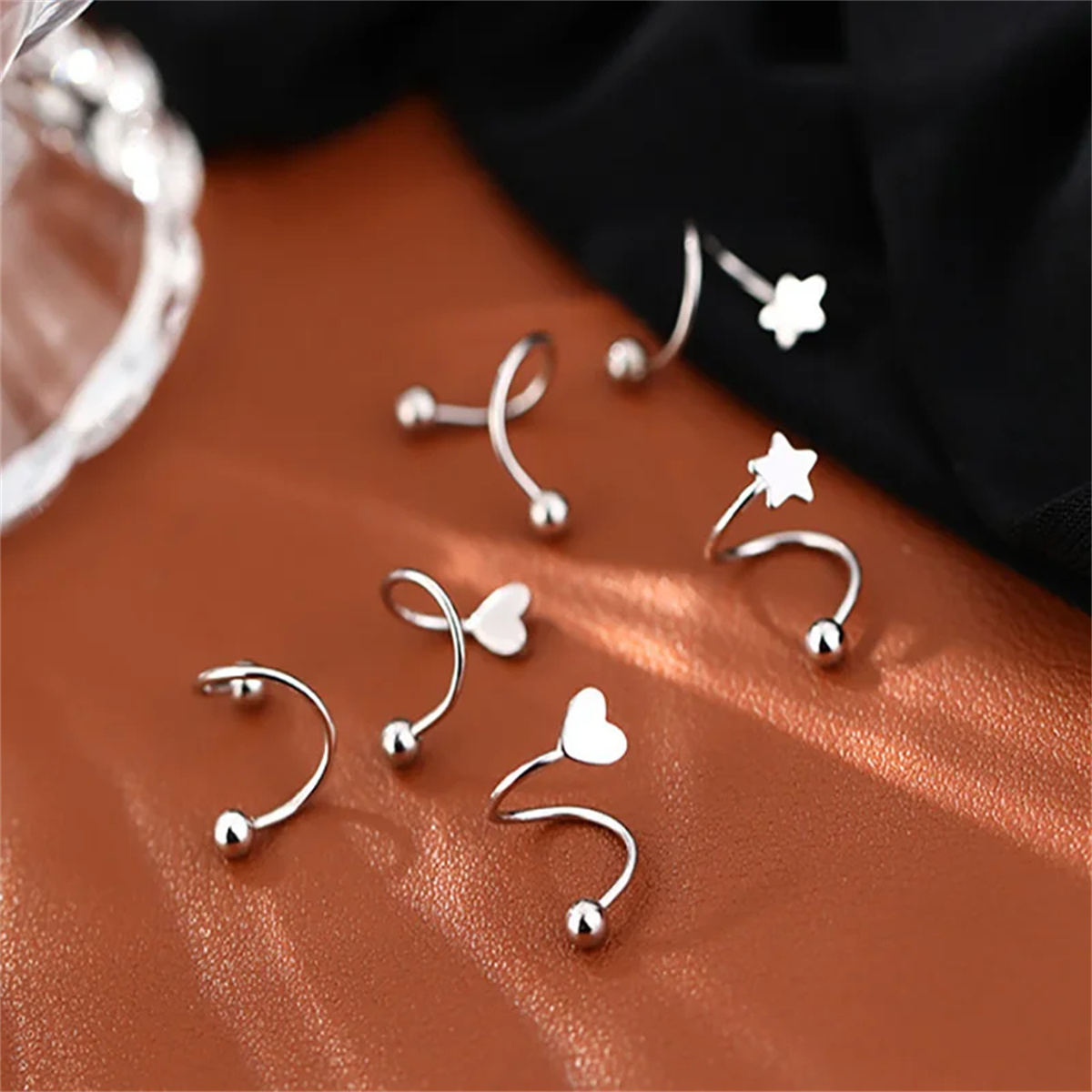 2pcs Stainless Steel Twist Lov - مراجعة Body Jewelry Hypoallergenic وسعره