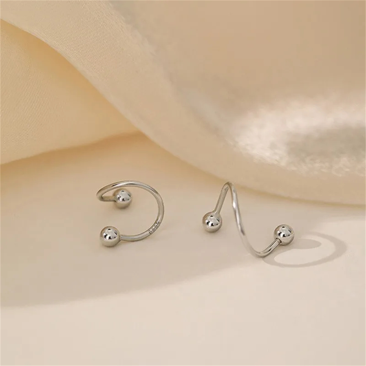 2pcs Stainless Steel Twist Lov - مراجعة Body Jewelry Hypoallergenic وسعره