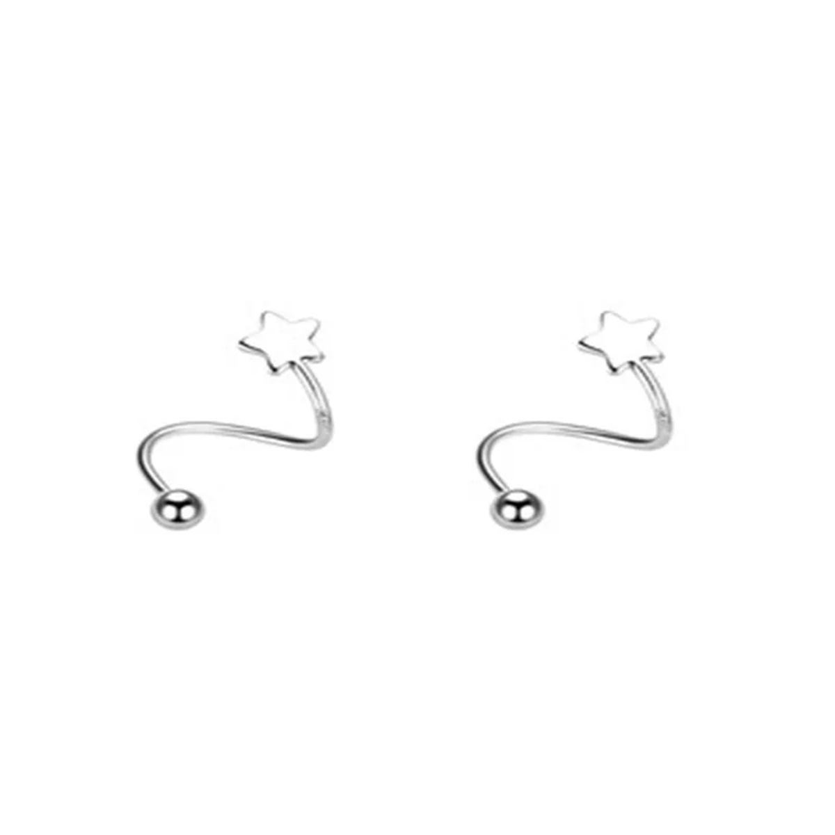 2pcs Stainless Steel Twist Lov - مراجعة Body Jewelry Hypoallergenic وسعره