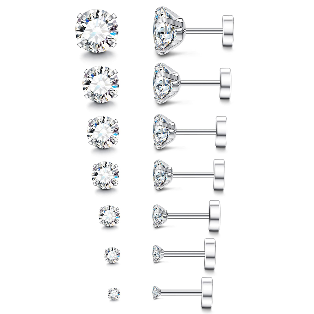 1 Pairs 18G Hypoallergenic Sta - مراجعة Body Jewelry Hypoallergenic وسعره