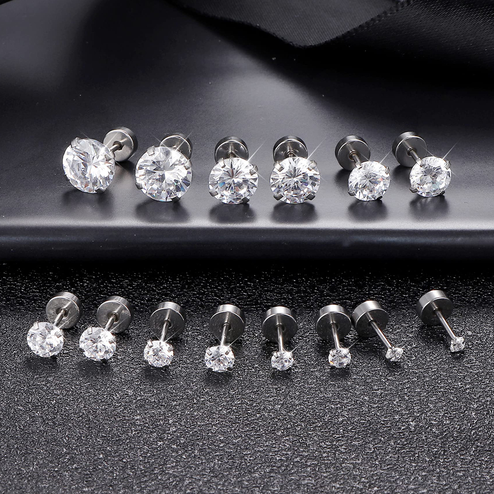1 Pairs 18G Hypoallergenic Sta - مراجعة Body Jewelry Hypoallergenic وسعره