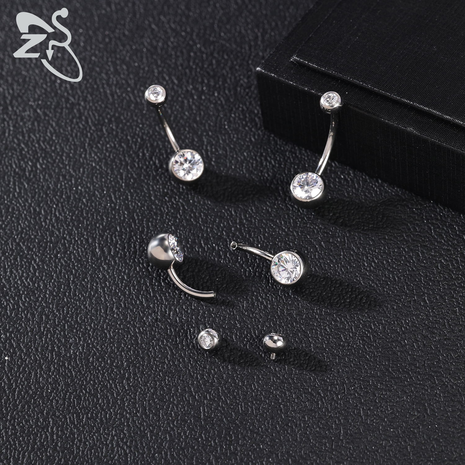 ZS 1PC 14G G23 Titanium Belly  - مراجعة Body Jewelry Internally Threaded وسعره