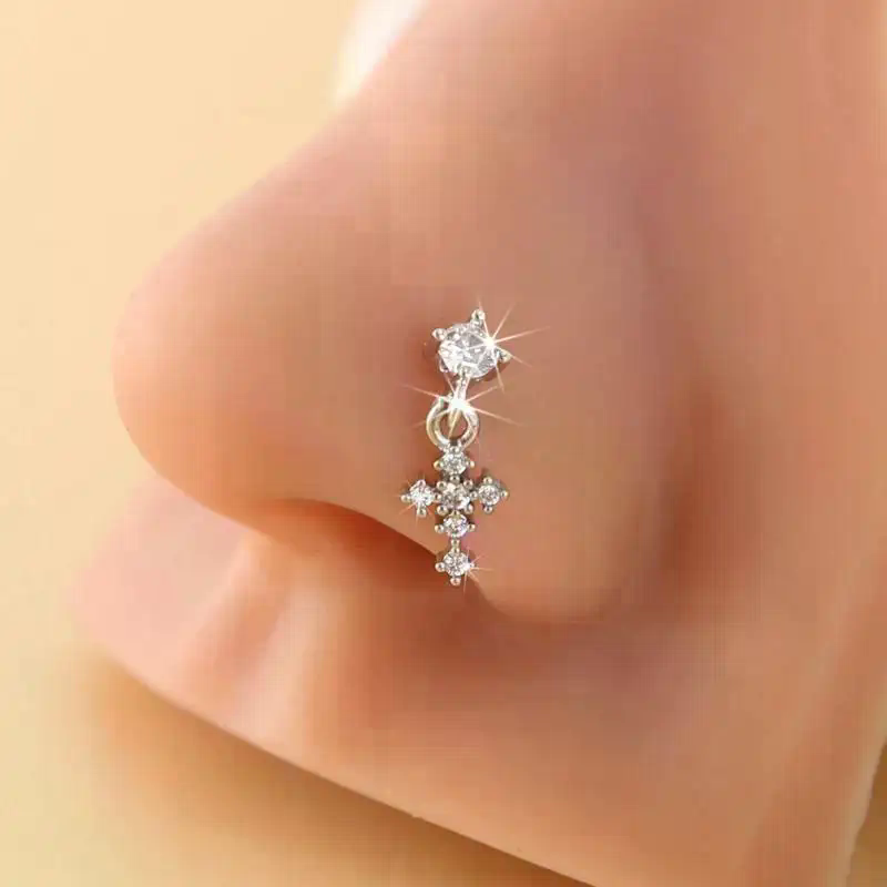 Dangle Nose Rings For Women Cr - مراجعة Body Jewelry And Piercing وسعره